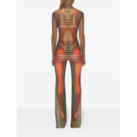 RE-EDITION FLARE TROUSERS ORANGE/BLUE/BROWN