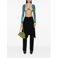 RE-EDITION CROPPED-TOP U NECK WITH LONG SLEEVES BLUE/PURPLE/YELLOW