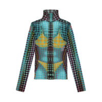 RE-EDITION HIGH NECK WITH LONG SLEEVES BLUE/PURPLE/YELLOW