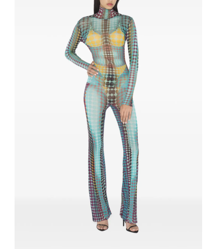 RE-EDITION HIGH NECK WITH LONG SLEEVES BLUE/PURPLE/YELLOW