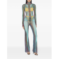 RE-EDITION FLARE TROUSERS BLUE/PURPLE/YELLOW