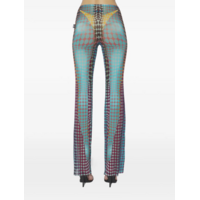 RE-EDITION FLARE TROUSERS BLUE/PURPLE/YELLOW