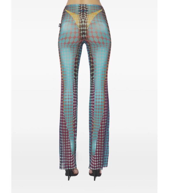 RE-EDITION FLARE TROUSERS BLUE/PURPLE/YELLOW