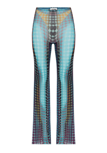 JEAN-PAUL GAULTIER re-edition flare trousers blue
