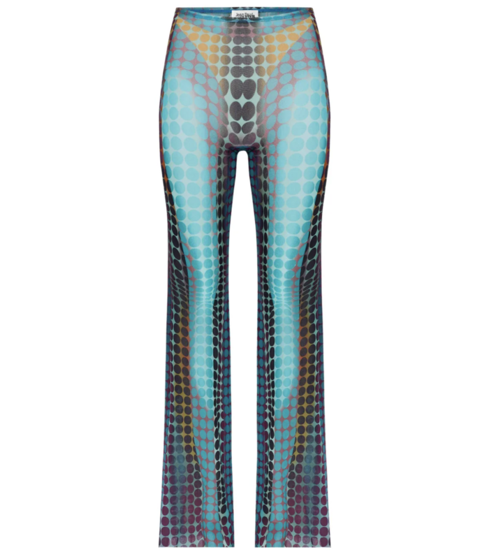 RE-EDITION FLARE TROUSERS BLUE/PURPLE/YELLOW