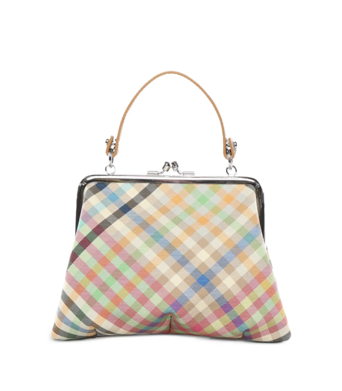 GRANNY FRAME PURSE HEATHER PLAID