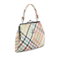 GRANNY FRAME PURSE HEATHER PLAID