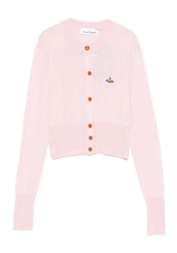 VIVIENNE WESTWOOD bea cropped cardi pink