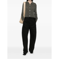 TWISTED BELTED PANTS BLACK