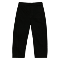 TWISTED BELTED PANTS BLACK