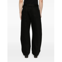 TWISTED BELTED PANTS BLACK