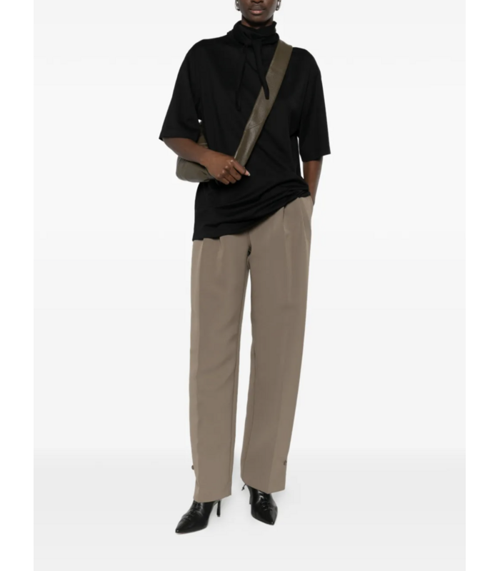 T-SHIRT WITH FOULARD BLACK