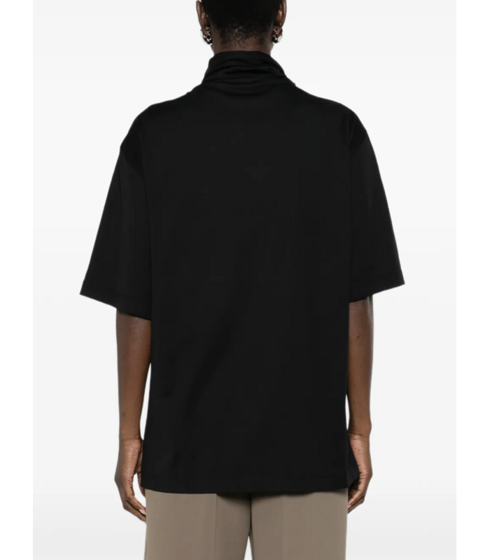 T-SHIRT WITH FOULARD BLACK