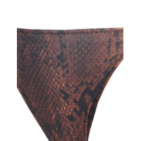 BIKINI SET PRINTED PYTHON BROWN/BLACK