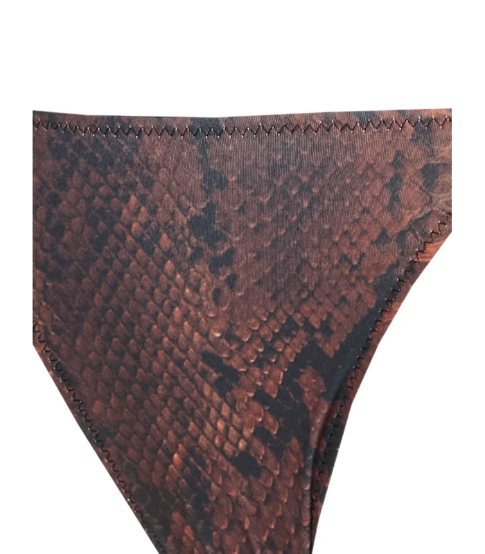 BIKINI SET PRINTED PYTHON BROWN/BLACK