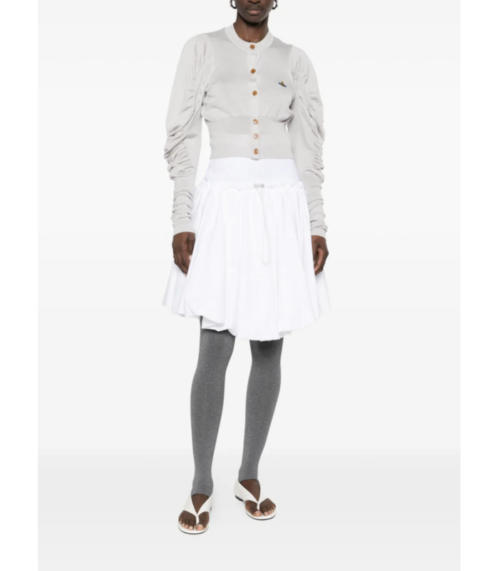 ELI CROPPED CARDI LIGHT GREY