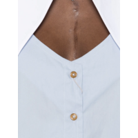 CUT OFF HEART SHIRT BLUE/WHITE MIX