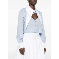 CUT OFF HEART SHIRT BLUE/WHITE MIX