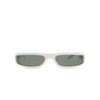 RICK OWENS SUNGLASSES FOG PEARL TEMPLE/FOREST LENS