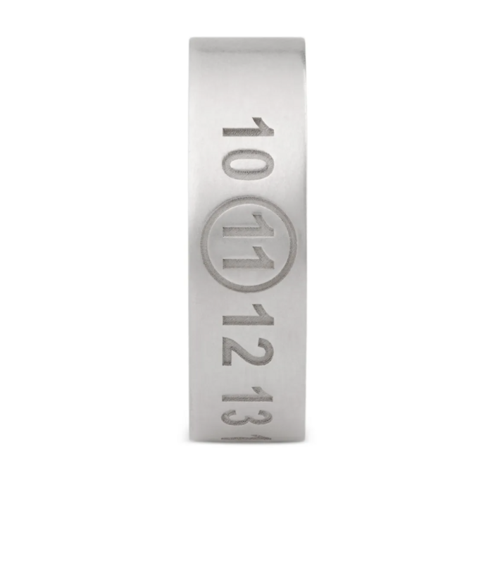 NUMBER REFERENCE RING 6,5 mm SILVER