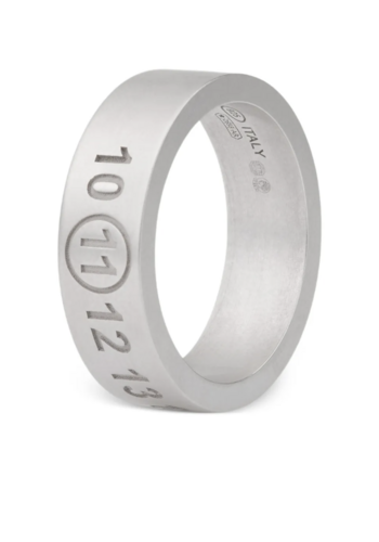 MAISON MARGIELA number reference ring 6,5 mm silver
