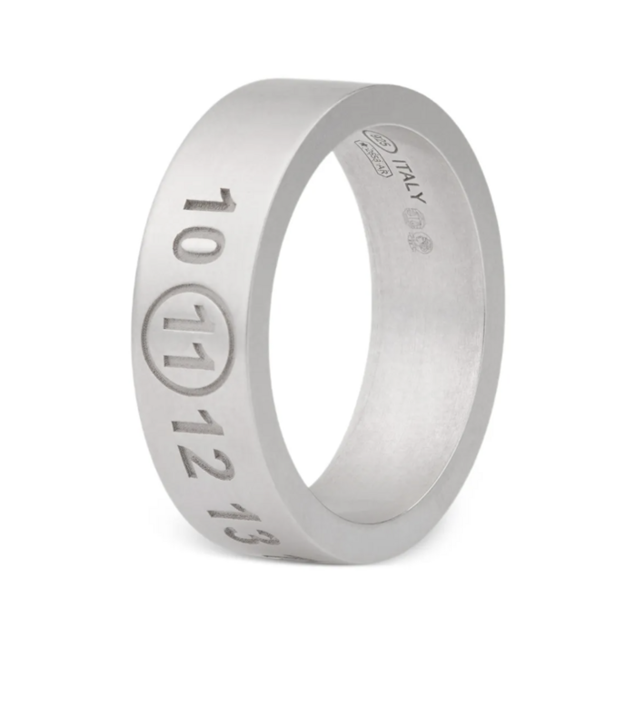 NUMBER REFERENCE RING 6,5 mm SILVER