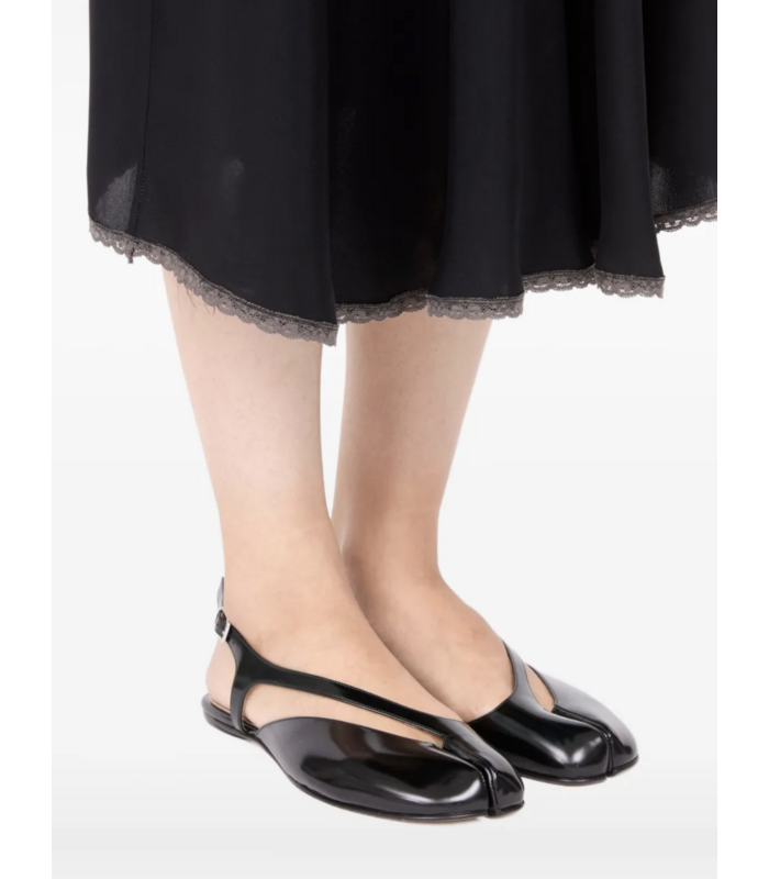 TABI FLAT SLINGBACK BLACK