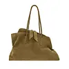 THE ATTICO LA PASSEGGIATA TOP HANDLE SUEDE KHAKI