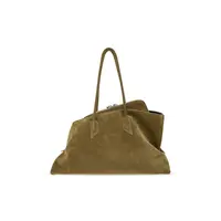 LA PASSEGGIATA TOP HANDLE SUEDE KHAKI