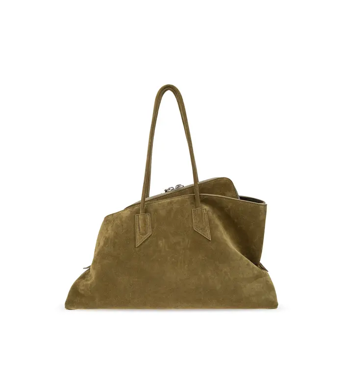 LA PASSEGGIATA TOP HANDLE SUEDE KHAKI