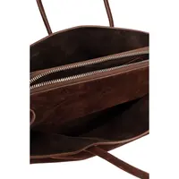 LA PASSEGGIATA TOP HANDLE SUEDE LIGHT CHOCOLATE
