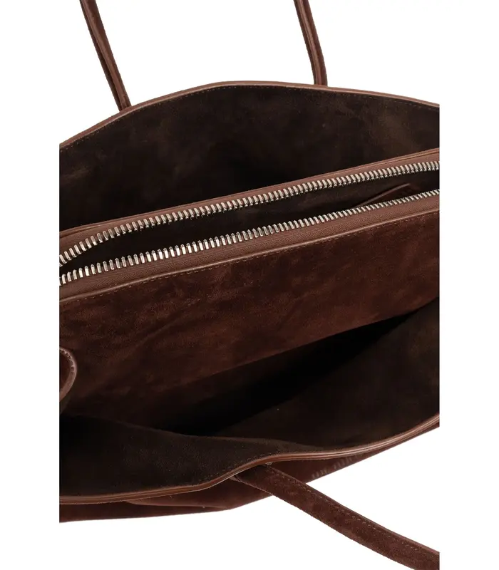 LA PASSEGGIATA TOP HANDLE SUEDE LIGHT CHOCOLATE