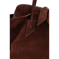 LA PASSEGGIATA TOP HANDLE SUEDE LIGHT CHOCOLATE