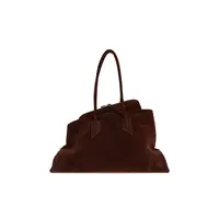 LA PASSEGGIATA TOP HANDLE SUEDE LIGHT CHOCOLATE
