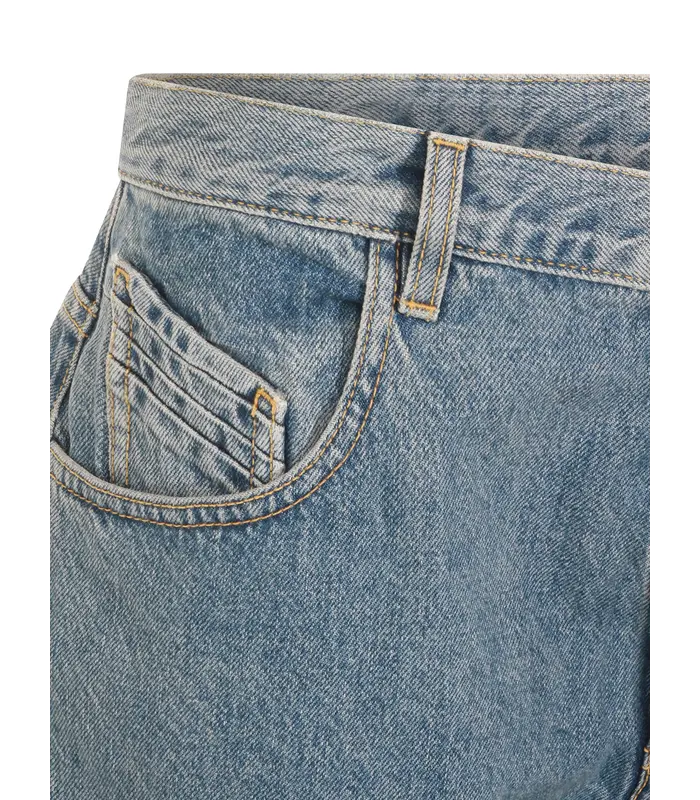 JEANS WASHED DENIM SKY BLUE