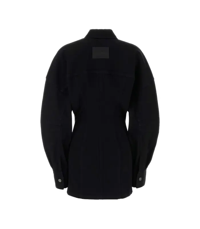 MINI DRESS WASHED DENIM STRETCH BLACK