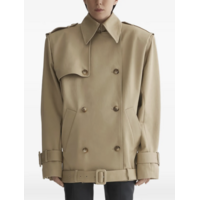 short trench jacket beige