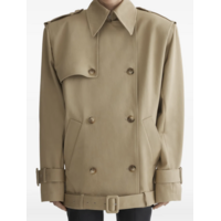 short trench jacket beige