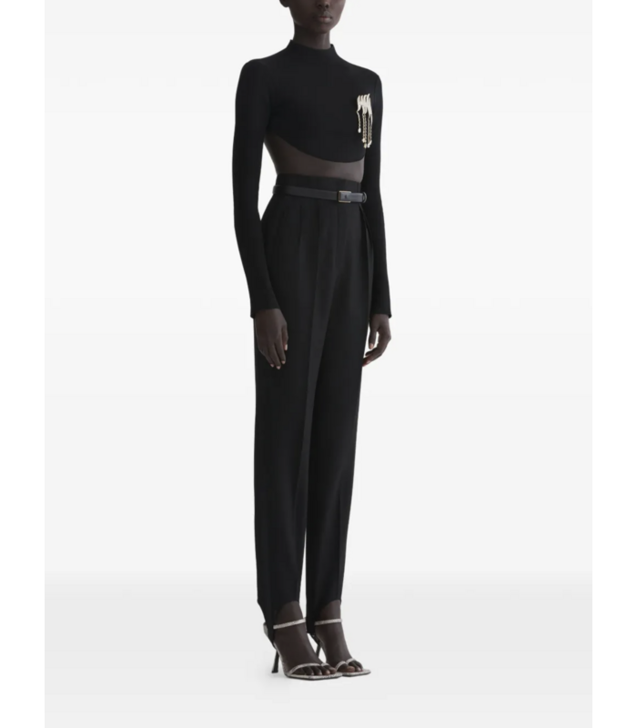 cut out back top black