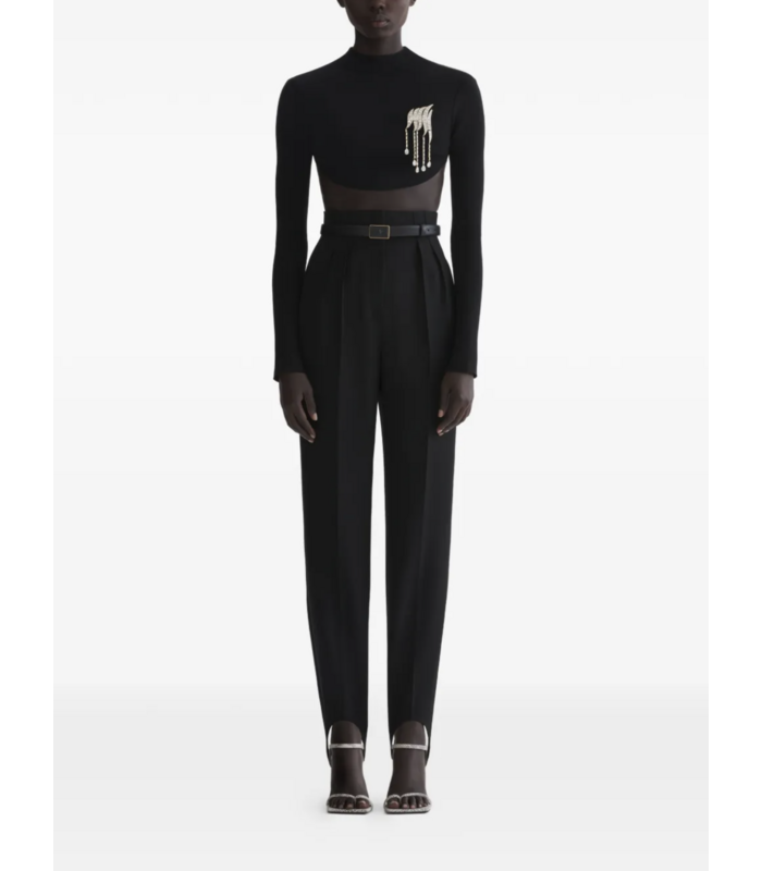 cut out back top black