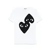COMME DES GARCONS PLAY LOGO PRINT BLACK HEART WHITE/BLACK