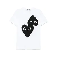 LOGO PRINT BLACK HEART WHITE/BLACK