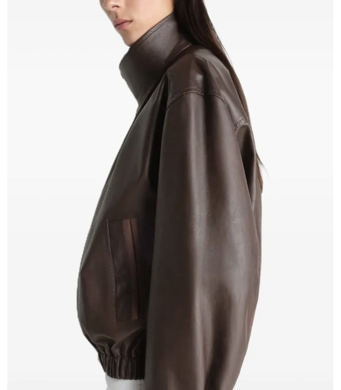 SOFT LEATHER BLOUSON CHOCOLATE