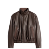LEMAIRE SOFT LEATHER BLOUSON CHOCOLATE