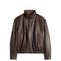 SOFT LEATHER BLOUSON CHOCOLATE