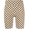 MISBHV MONOGRAM BIKER SHORTS BEIGE