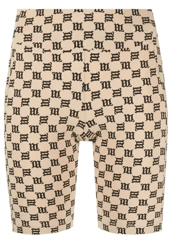 MISBHV monogram biker shorts beige