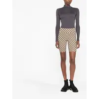 MONOGRAM BIKER SHORTS BEIGE