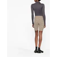 MONOGRAM BIKER SHORTS BEIGE