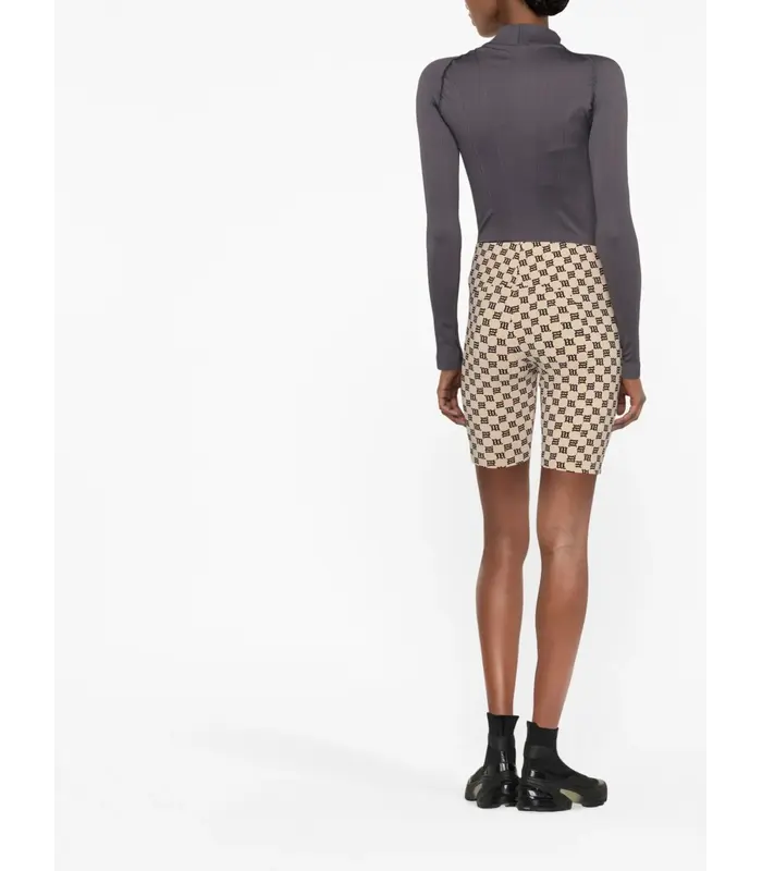 MONOGRAM BIKER SHORTS BEIGE